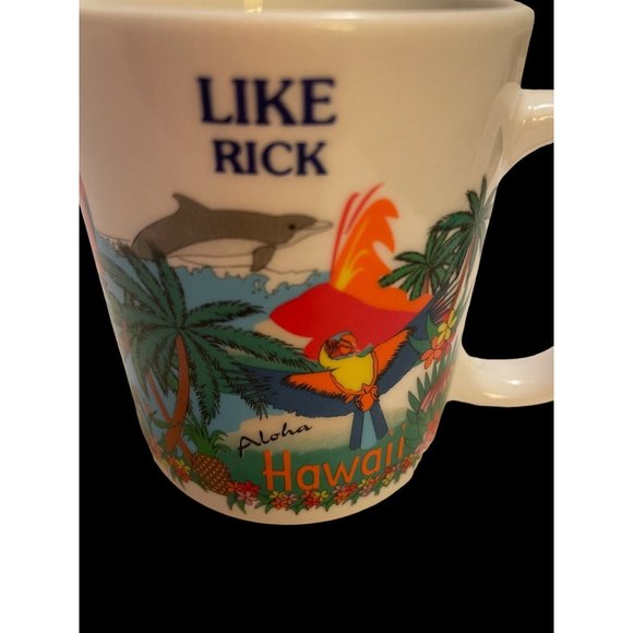 Hawaii Coffee Mug Cup LIKE RICK Aloha Hawaii Surfing Hula 10 OZ GAG GIFT - Picture 7 of 7